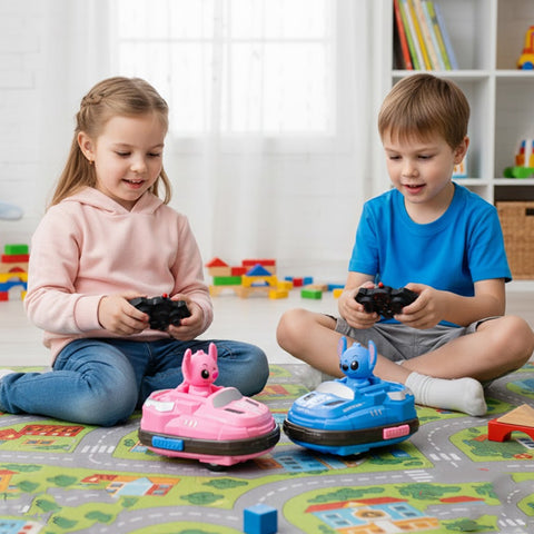 2 Voitures Stitch et Angel R/C