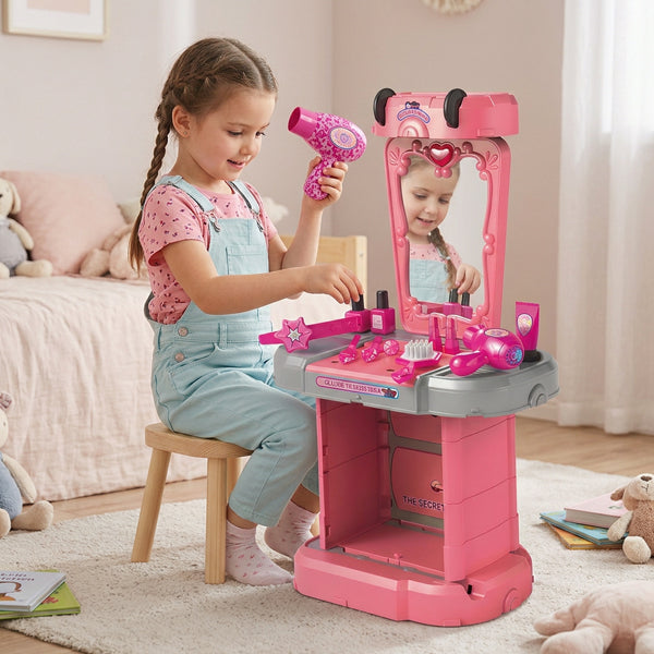 2 en 1 Coiffeuse Valises