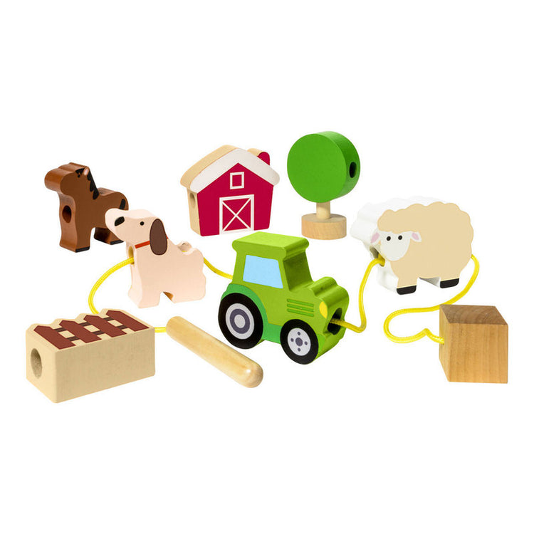OXYBUL - Perles en bois à enfiler ferme