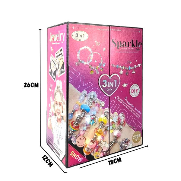 3 en 1 Boite de bracelets 2388 pcs