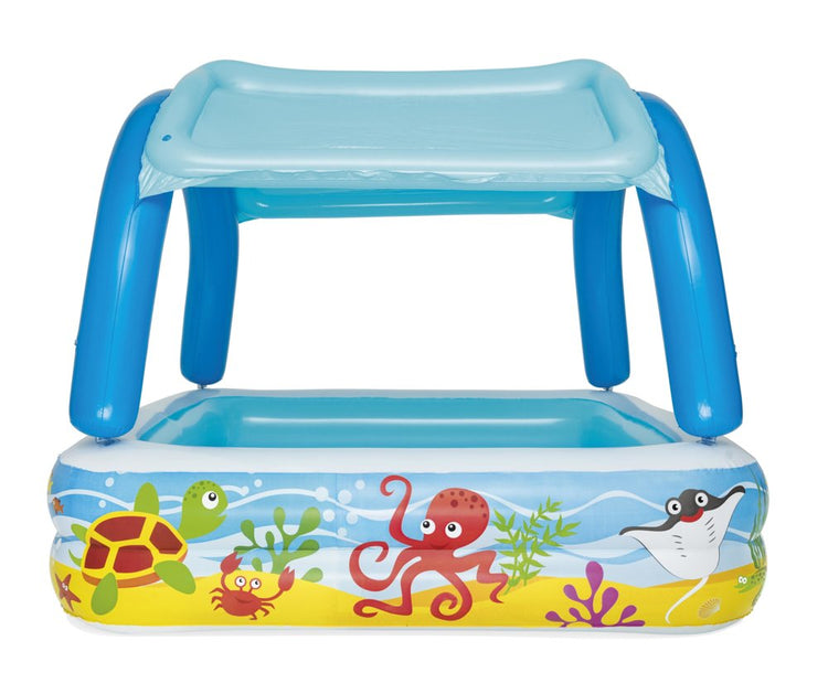 BESTWAY - Piscine avec pare-soleil 140x140x114 cm