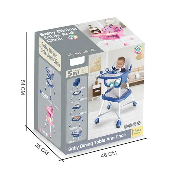BABYIP - Table et chaise de repas pour bébé 5 en 1