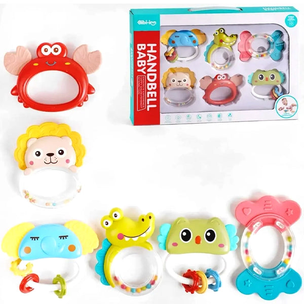 Bibi-Irn - Pack 6 hochets animaux