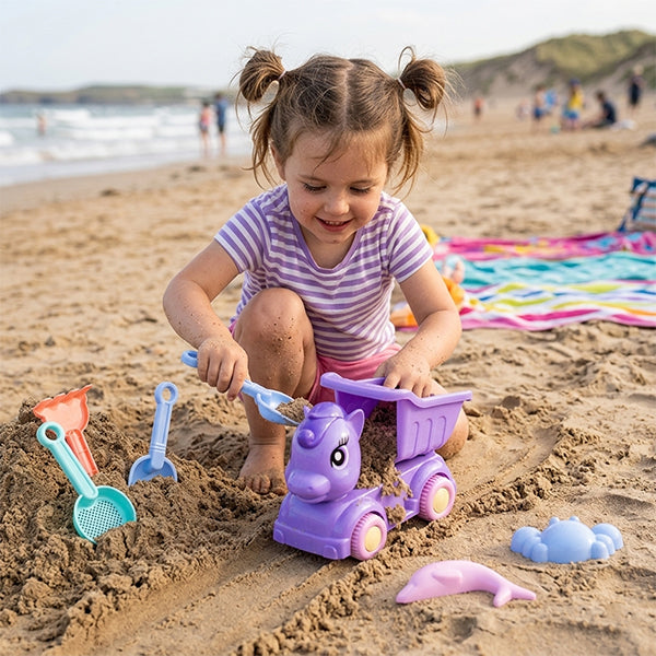 Camion de plage licorne