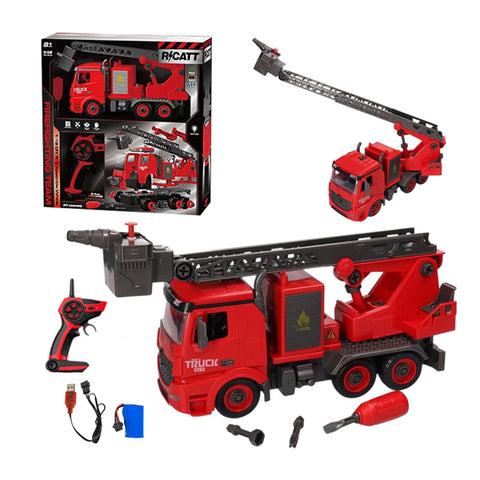 Camion de pompier à assembler R/C