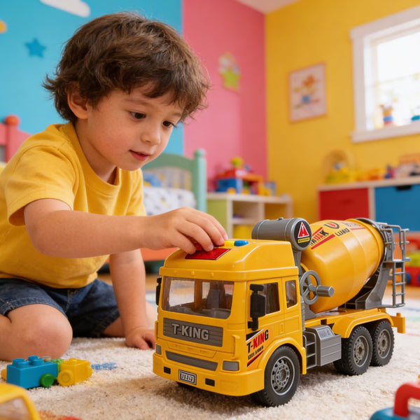 Camion malaxeur avec son