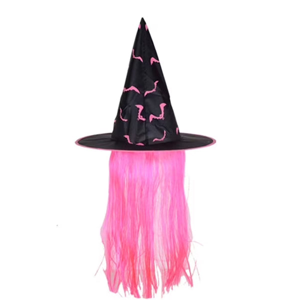 Chapeau de sorcière avec perruque