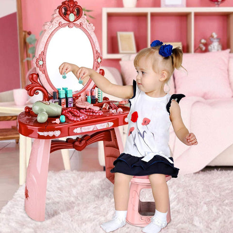 Coiffeuse de maquillage avec accessoires