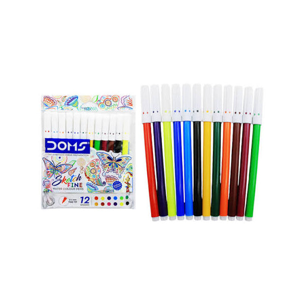 DOMS - Pochette de 12 feutres Sketch Fine