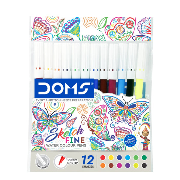 DOMS - Pochette de 12 feutres Sketch Fine