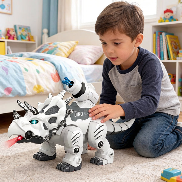 Dinosaure R/C avec tir de fléchettes