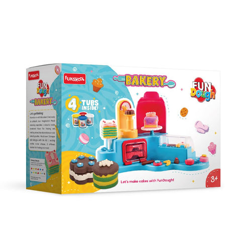 FUNSKOOL - Pâtes à modeler boulangerie avec 4 pots