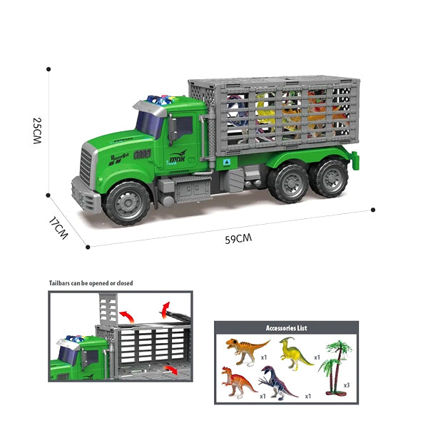 Gros camion transport dinosaure