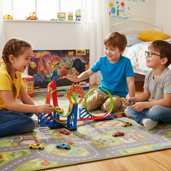 HOTWHEELS - Circuit avec voiturette