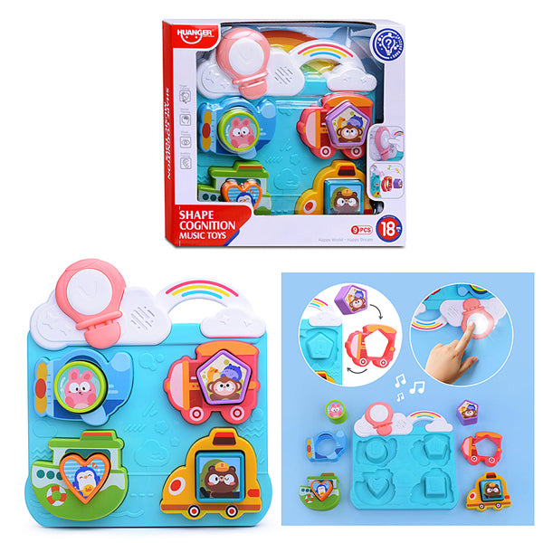 HUANGER - Table musicale portable avec formes Montessori