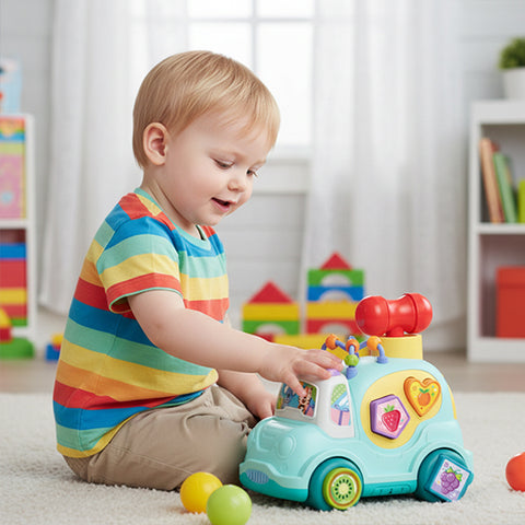 HUANGER - Voiture de tri musical verte