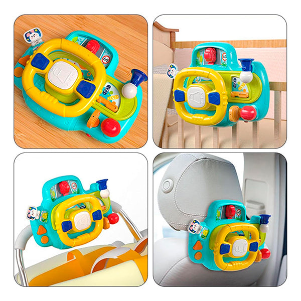 HUANGER - Volant interactif bleu