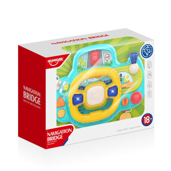 HUANGER - Volant interactif bleu