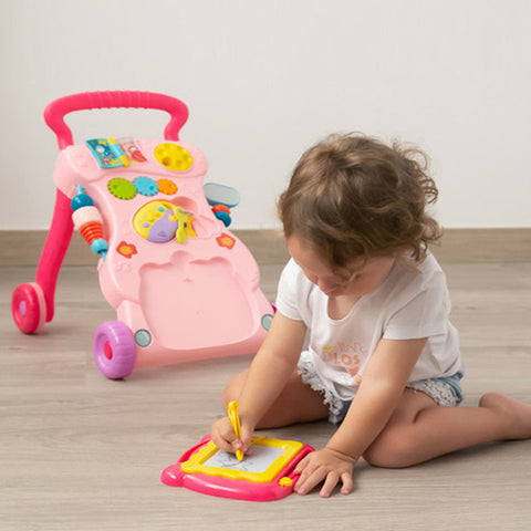 HUANGER -Trotteur avec ardoise rose