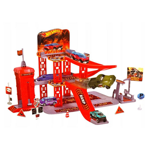 HotWheels - Parking avec 3 voiturettes