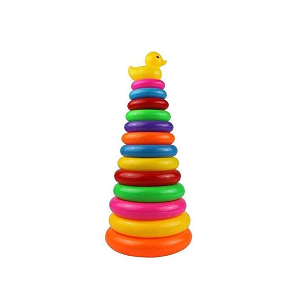 Jeu d'anneaux empilables canard 30 cm