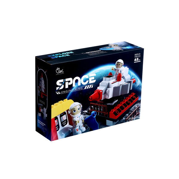 Jeu de bloc d’ingénierie spatiale 62 pcs