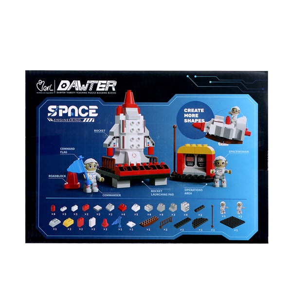 Jeu de bloc d’ingénierie spatiale 62 pcs
