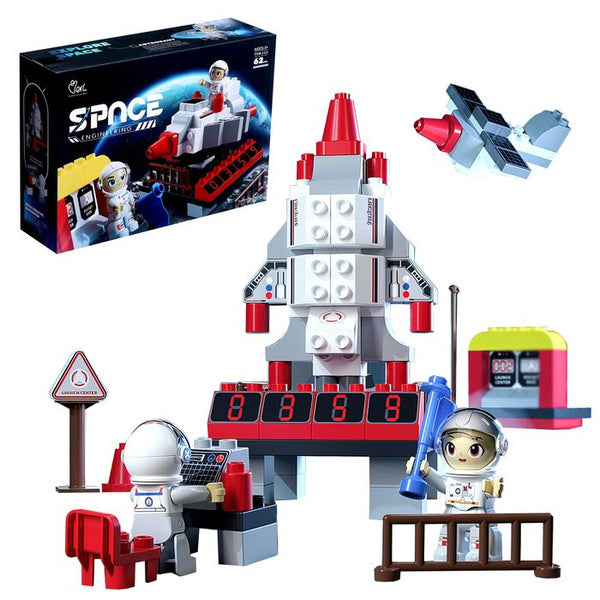 Jeu de bloc d’ingénierie spatiale 62 pcs