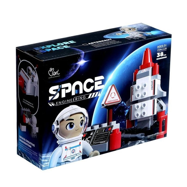 Jeu de blocs d’ingénierie spatiale 38 pcs