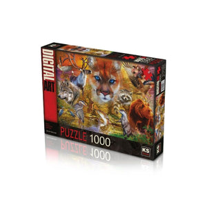 KS - Puzzle North American Animals 1000 pcs