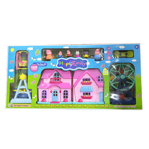 Maison de luxe Peppa Pig avec parc de jeu