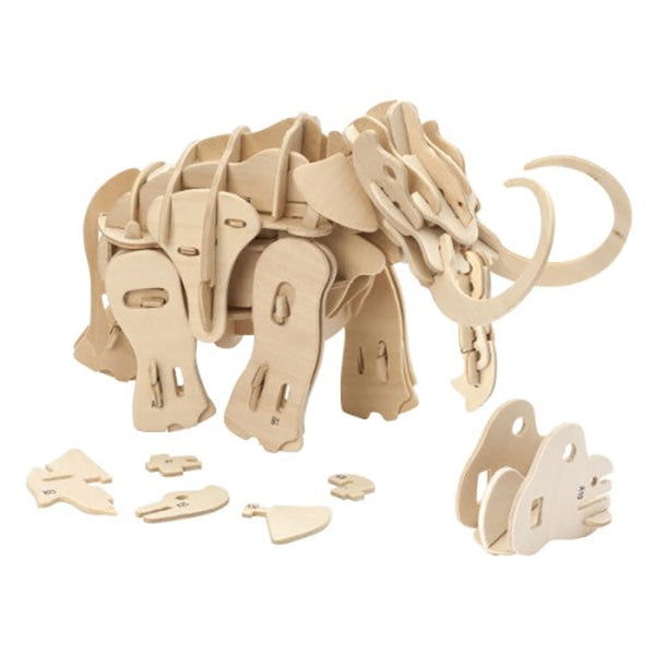 OXYBUL - Mammouth 3D animé en bois