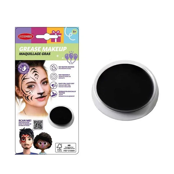 Maquillage au gras noir