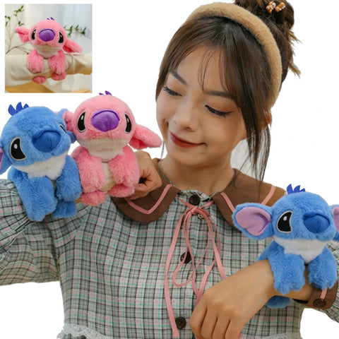 Mini peluche Stitch / Angel avec bracelet à claque