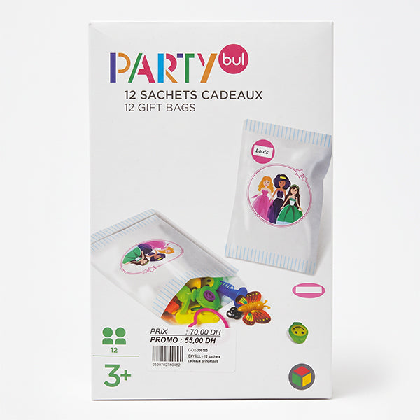 OXYBUL - 12 sachets cadeaux princes