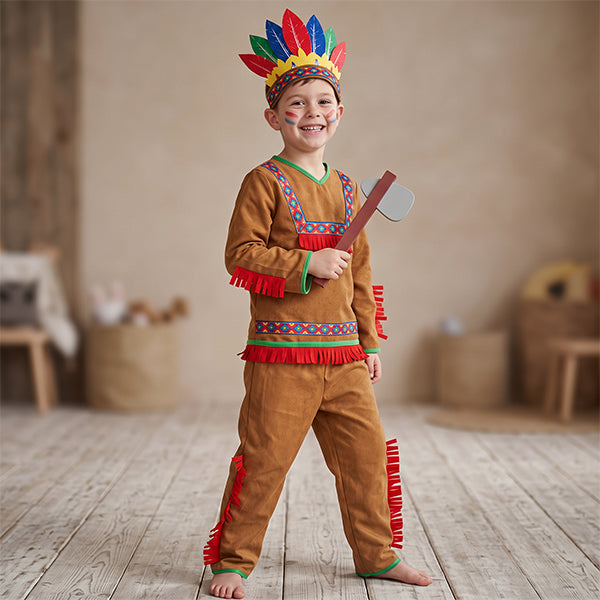 OXYBUL - Déguisement indien 3-5 ans