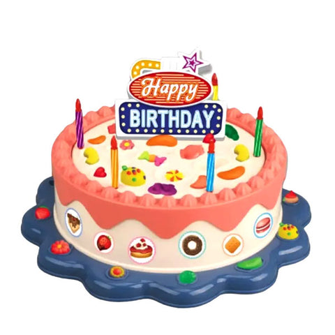 PLAY-DOH - GĂąteau d'anniversaire avec 10 tubes