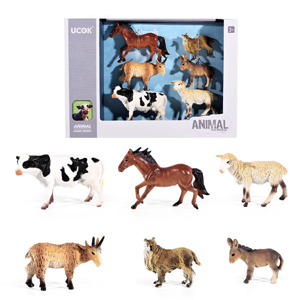 Pack 6 animaux de la ferme