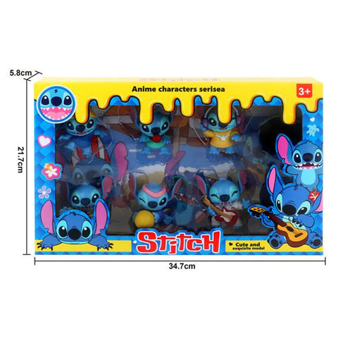 Pack 6 figurines Stitch