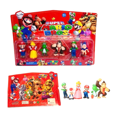 Pack 6 figurines Super Mario