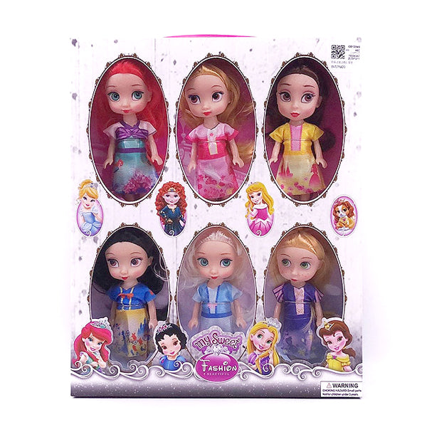 Pack 6 figurines princesses