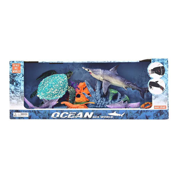Pack de figurines avec tortue et Requin marteau