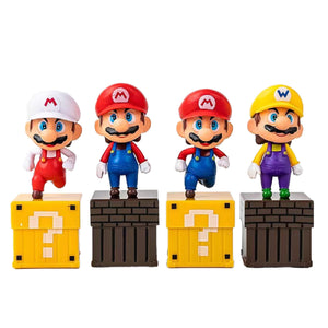 Pack 4 figurines Super Mario