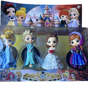 Pack 4 figurines princesses Disney