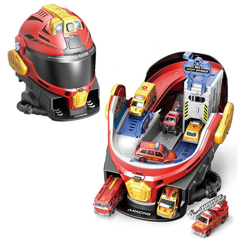 Parking Casque avec 4 voiturettes