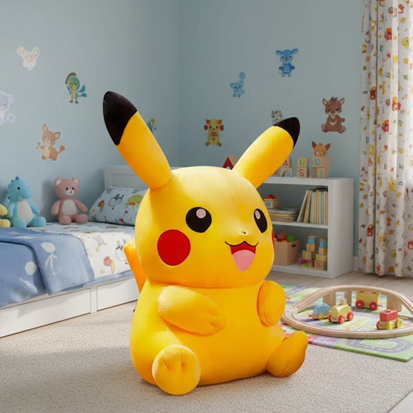 Peluche géante Pikachu 90 cm