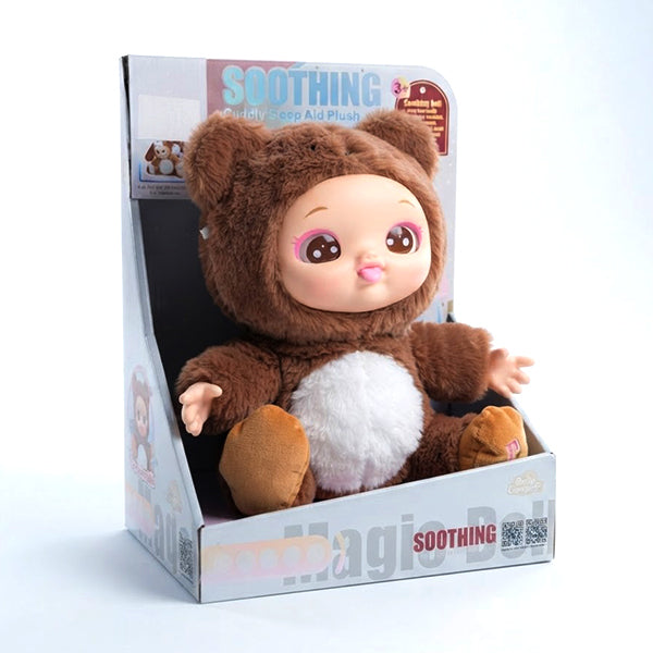 Poupée peluche avec bandoulière