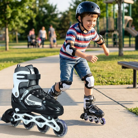 Rollers avec casque et sac