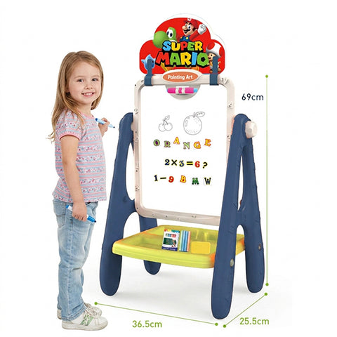 Tableau 2 en 1 a craie et feutre Super Mario