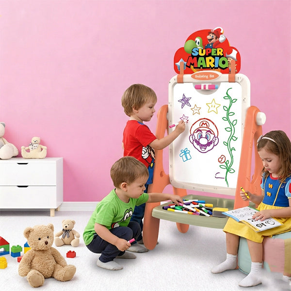 Tableau 2 en 1 a craie et feutre Super Mario